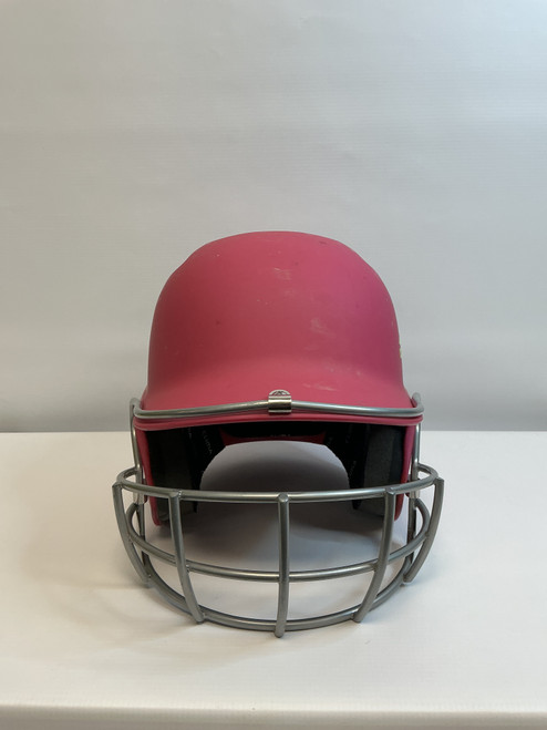 Vist Large View of Product Image Which is Used Adidas Batting Helmet w/Mask Pink MD