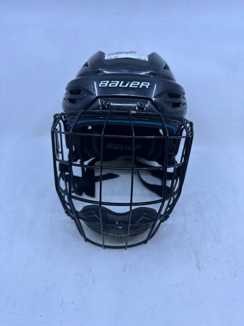 Vist Large View of Product Image Which is Used Bauer REAKT 55 Helmet Cage Combo Black SM
