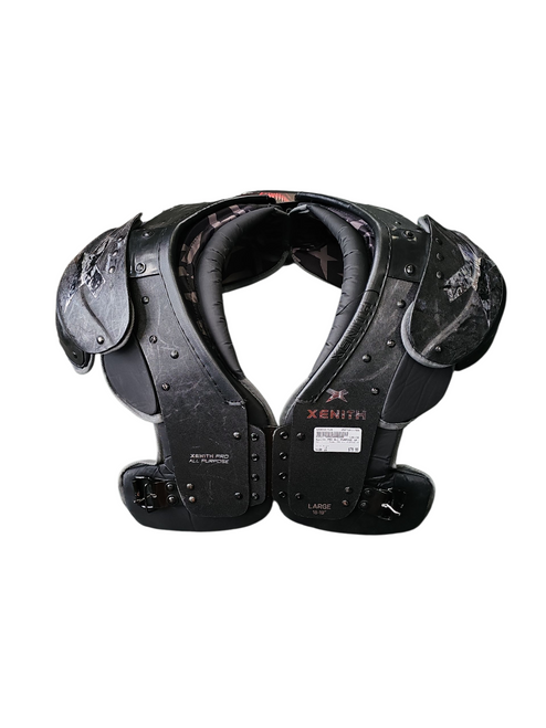 Vist Large View of Product Image Which is Used Xenith PRO ALL PURPOSE SP FB Shoulder Pads Black LG 11708-S000181528