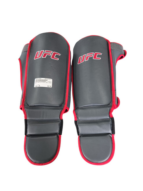 Vist Large View of Product Image Which is Used UFC Martial Arts Shin Pads Grey L/XL 11617-S000329061