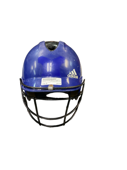 Vist Large View of Product Image Which is Used Adidas BLUE ADJ W MASK Batting Helmet w/Mask Navy Blue One Size 11649-S000147890