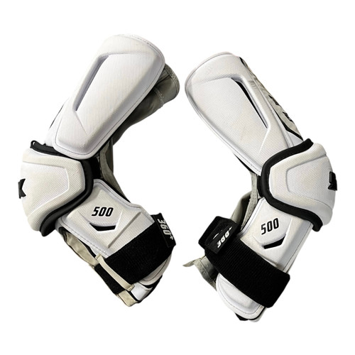 Vist Large View of Product Image Which is Used STX STALLION 360 Lacrosse Arm Pads/Guards White MD 11820-S000044153