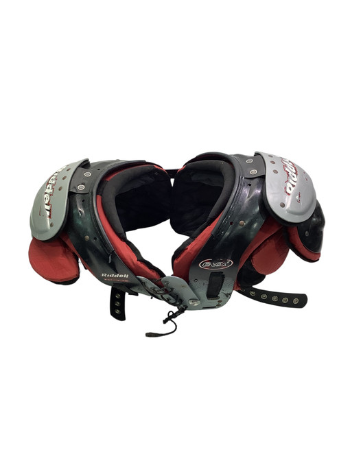 Vist Large View of Product Image Which is Used Riddell EVX ADULT PADS FB Shoulder Pads Black LG 11347-S000251979