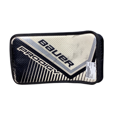 Vist Large View of Product Image Which is Used Bauer PRODIGY Youth Goalie Blocker White 11812-S000158660