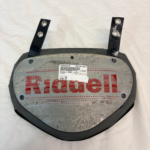 Vist Large View of Product Image Which is Used Riddell BACK PLATE FB Shoulder Pads Grey Junior