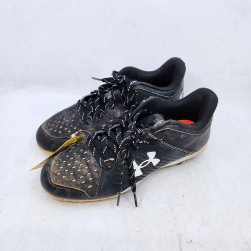 Vist Large View of Product Image Which is Used Under Armour LEADOFF LOW BB/SB Cleats Black Junior 05.5 10589-S000416533