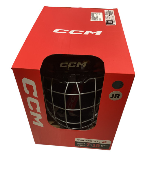 Vist Large View of Product Image Which is New CCM TACKS 70 Helmet Cage Combo Black One Size