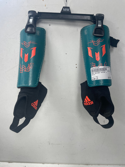 Vist Large View of Product Image Which is Used Adidas Soccer Shin Guards Youth Teal LG 11891-S000305038