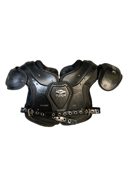 Vist Large View of Product Image Which is Used Xenith FLY YOUTH FB Shoulder Pads Black XL 11843-S000016709