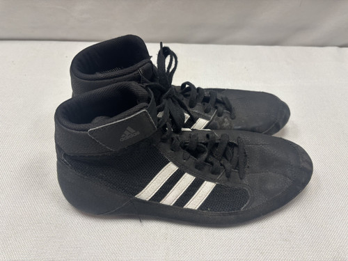 Vist Large View of Product Image Which is Used Adidas Wrestling Shoes Black Senior 9.5