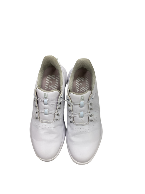 Vist Large View of Product Image Which is Used Foot Joy STRATOLITE Womens Golf Shoes White Senior 7