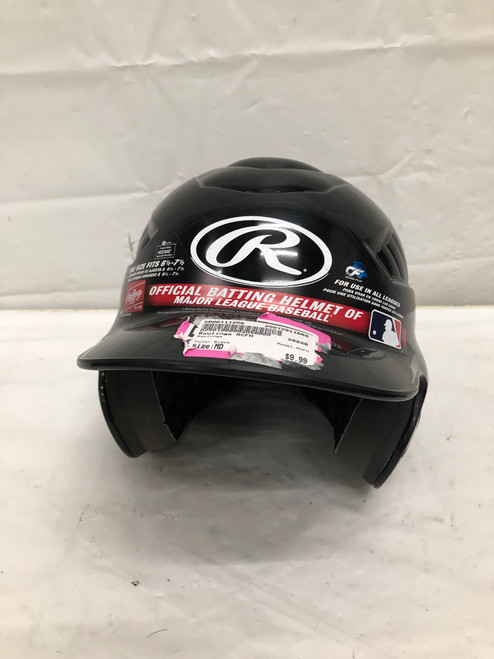 Vist Large View of Product Image Which is Used Rawlings RCFH Batting Helmet No Mask Black MD 11668-S000111256