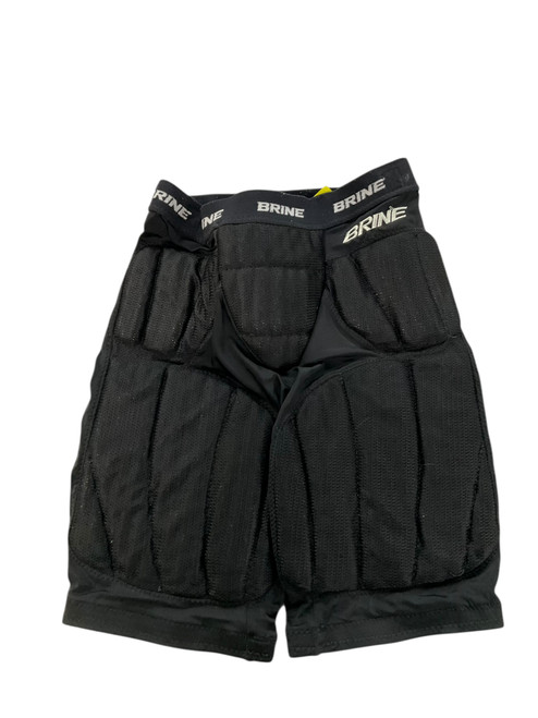 Vist Large View of Product Image Which is Used Brine PADDED GOALIE SHORTS LAX Goalie Pant M Black MD 11484-S000285176