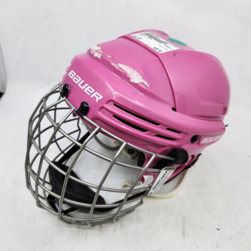 Vist Large View of Product Image Which is Used Bauer 2100 Helmet Cage Combo Pink SM
