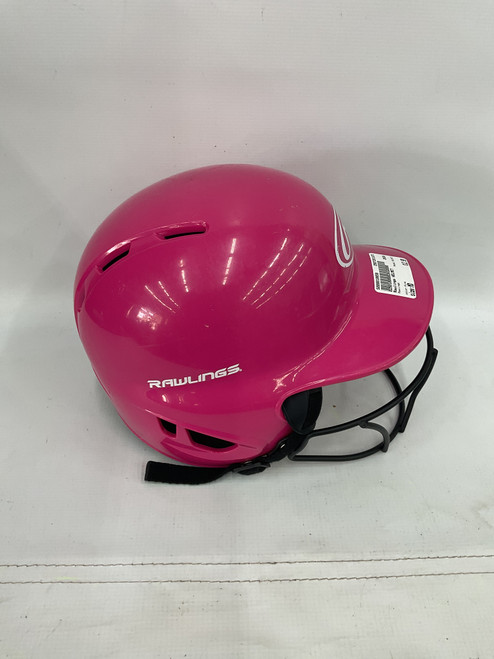 Vist Large View of Product Image Which is Used Rawlings HELMET Batting Helmet w/Mask Pink MD 11871-S000019858
