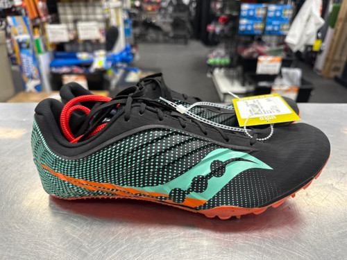 Vist Large View of Product Image Which is Used Saucony Track & Field Cleats Adult Black Senior 11.5