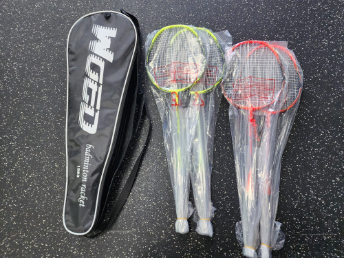 Vist Large View of Product Image Which is Used WOED 4PC Adult Badminton Racquet Orange Unknown 11849-S000030092