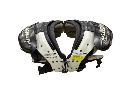 Vist Large View of Product Image Which is Used Riddell WARRIOR 11X FB Shoulder Pads White XS 11613-S000164721