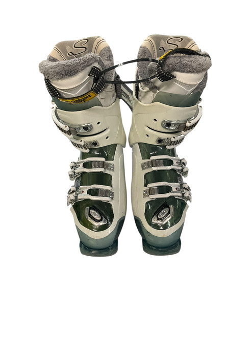 Vist Large View of Product Image Which is Used Salomon ENERGYZER 80 Womens DH Ski Boot White 255 MP - M07.5 - W08.5