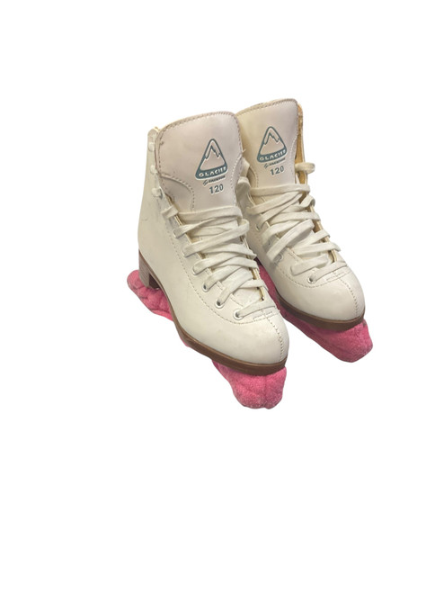 Vist Large View of Product Image Which is Used Jackson GLACIER 120 Girls Figure Skate White Junior 01