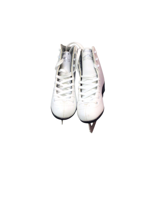 Vist Large View of Product Image Which is Used Lake Placid CASCADE Girls Figure Skate White Junior 02