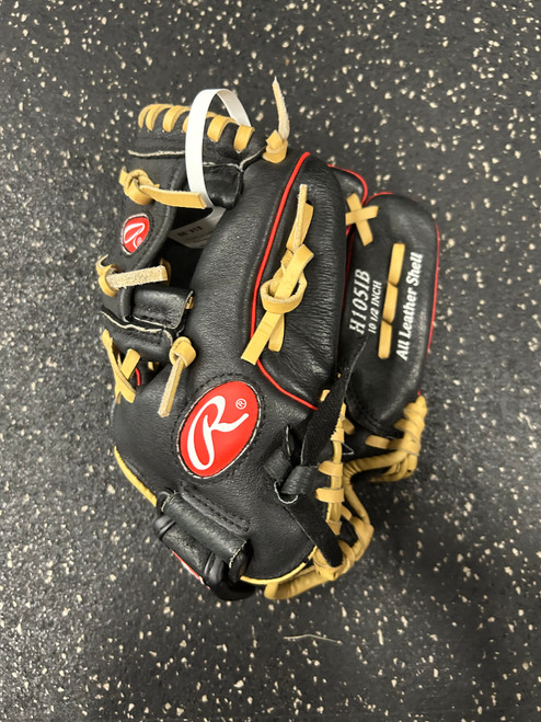 Vist Large View of Product Image Which is Used Rawlings H105IB BB/SB Glove RH Throw Black 10 1/2" 11726-S000284428