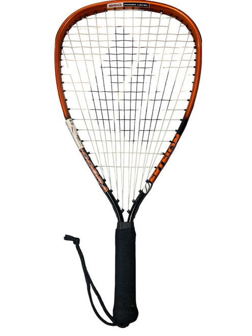 Vist Large View of Product Image Which is Used Ektelon POWERFAN COBRA ADULT RACKETBALL Adult Racquetball Racquet Orange Unknown