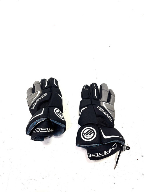 Vist Large View of Product Image Which is Used Maverik CHARGER Lacrosse Gloves Junior Black 10" 11860-S000295104