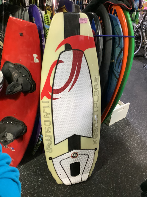 Vist Large View of Product Image Which is Used INLAND SURFER KEENAN FLEGEL Surf Wakeboard Red 142 cm