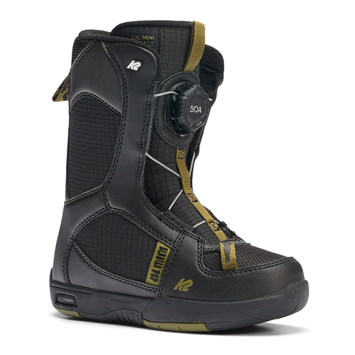 Vist Large View of Product Image Which is New K2 Lil Mini 2026 Kids Snowboard Boots Black- Size 4