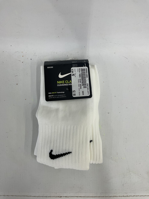 Vist Large View of Product Image Which is Used Nike KNEE HIGH SOCKS Soccer Socks White MD 11871-S000019901