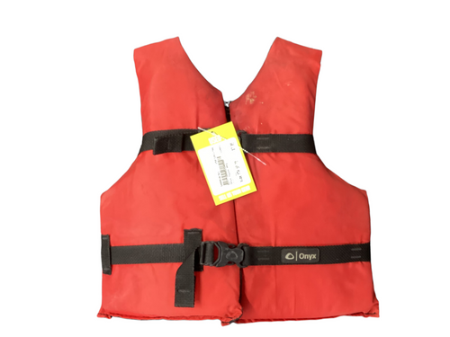 Vist Large View of Product Image Which is Used Onyx Youth Personal Flotation Device Red Youth 50-90