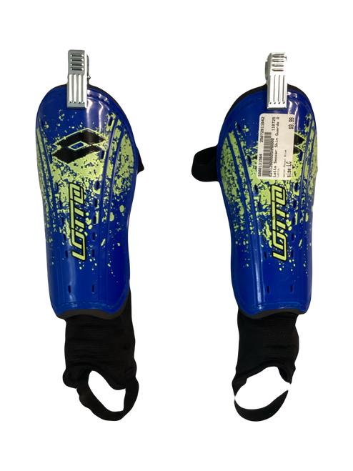 Vist Large View of Product Image Which is Used Lotto Soccer Shin Guards Adult Royal Blue LG 11642-S000131564