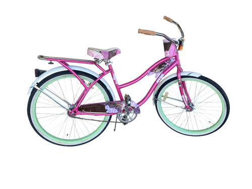 Vist Large View of Product Image Which is Used PANAMA JACK Cruiser Bike Womens Pink 15-16" - SM  Frame