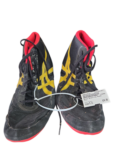 Vist Large View of Product Image Which is Used Asics Wrestling Shoes Black Senior 11 11617-S000329134