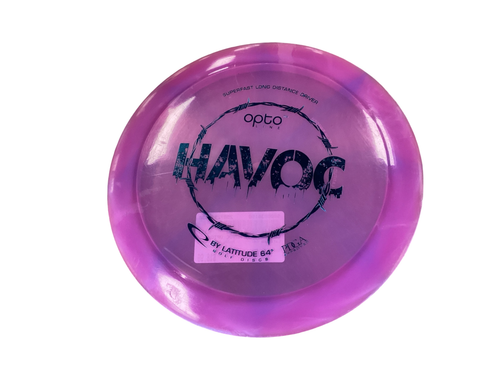 Vist Large View of Product Image Which is Used Latitude 64 HAVOC OPTO Disc Golf Driver Yellow