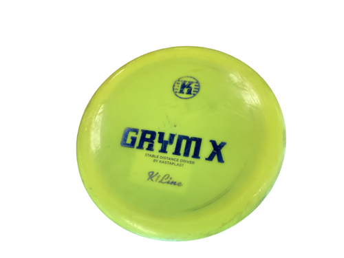 Vist Large View of Product Image Which is Used Kastaplast GRYM X Disc Golf Driver Yellow
