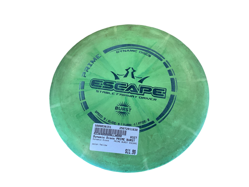 Vist Large View of Product Image Which is Used Dynamic Discs PRIME BURST ESCAPE Disc Golf Driver Yellow