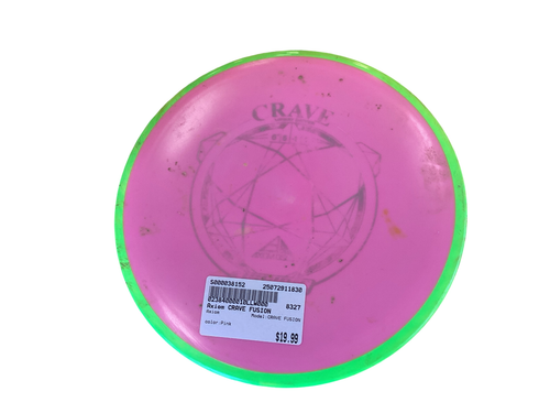 Vist Large View of Product Image Which is Used Axiom CRAVE FUSION Disc Golf Driver Pink