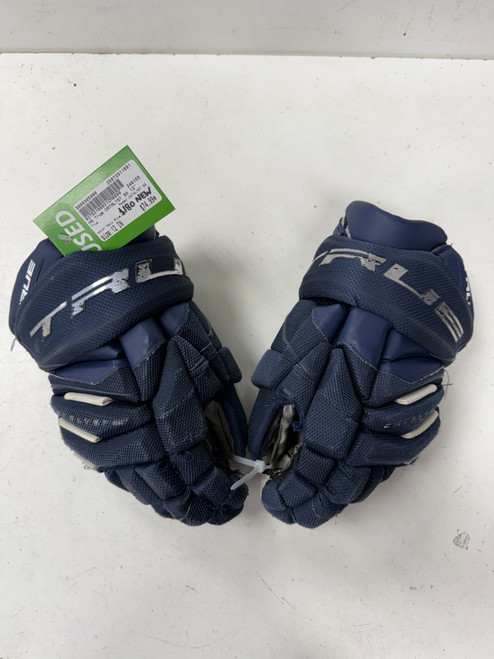 Vist Large View of Product Image Which is Used True CATALYST 9X Junior Gloves Navy Blue 12" 11891-S000305080