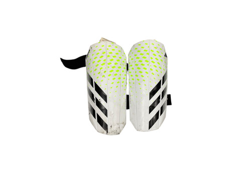 Vist Large View of Product Image Which is Used Adidas Soccer Shin Guards Youth White Youth