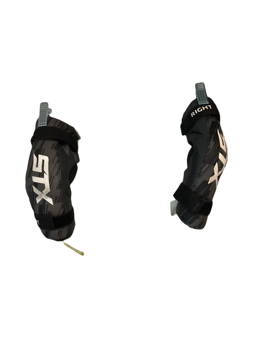 Vist Large View of Product Image Which is Used STX Lacrosse Arm Pads/Guards Grey Youth 11642-S000131566