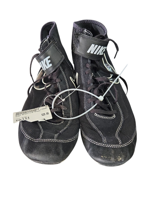 Vist Large View of Product Image Which is Used Nike Wrestling Shoes Black Senior 9.5 11617-S000329145