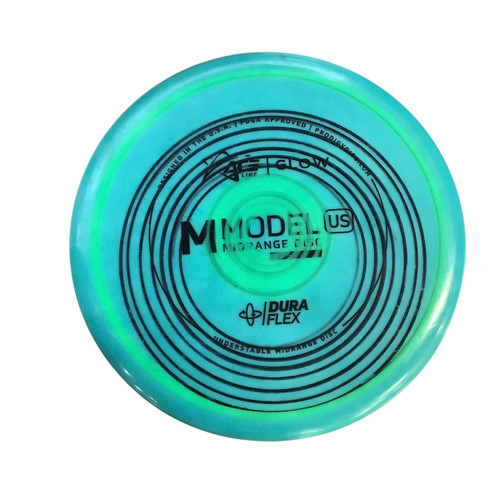 Vist Large View of Product Image Which is Used Prodigy M MODEL GLOW DURA FLEX Disc Golf Driver Carolina Blue 11479-S000400053