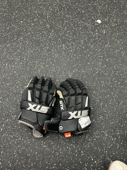 Vist Large View of Product Image Which is Used STX RZR Lacrosse Gloves Mens Black MD 11162-S000433006