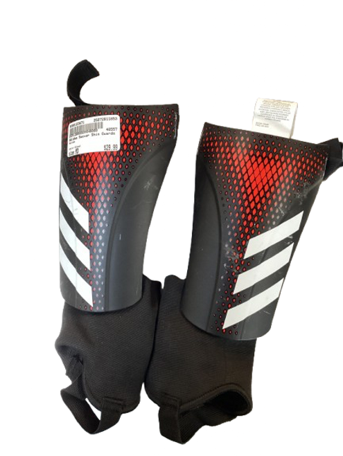 Vist Large View of Product Image Which is Used Adidas Soccer Shin Guards Adult Black MD 11853-S000123671