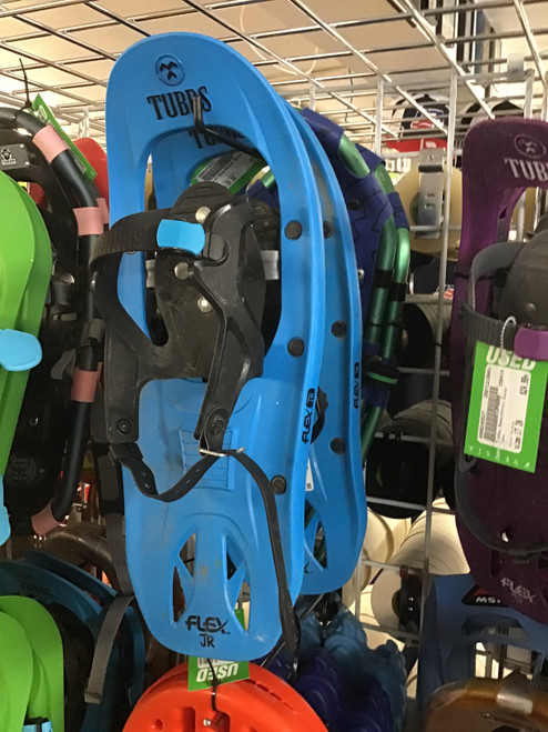 Vist Large View of Product Image Which is Used Tubbs Snowshoes Boys Royal Blue 17"