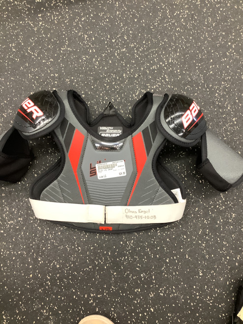 Vist Large View of Product Image Which is Used Bauer LIL SPORT Youth Shoulder Pads LG