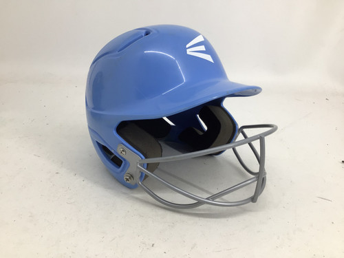 Vist Large View of Product Image Which is Used Easton ALPHA 6 1/4- 6 7/8 SOFTBALL HELMET Batting Helmet w/Mask Carolina Blue One Size 11752-S000067926