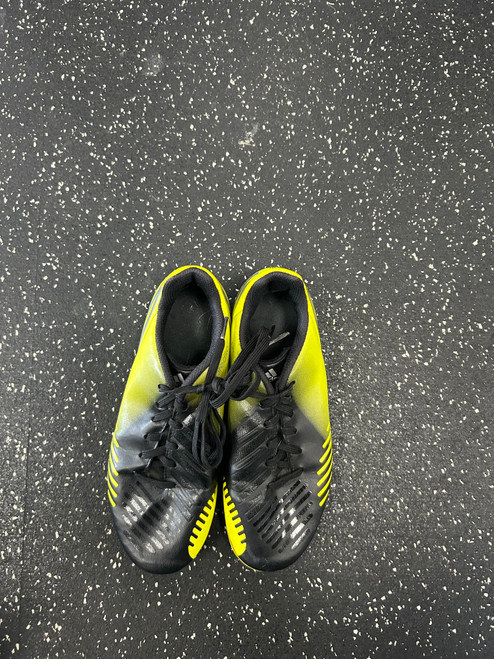 Vist Large View of Product Image Which is Used Adidas Soccer Cleats Black And Optic Yellow Junior 05 11849-S000030125
